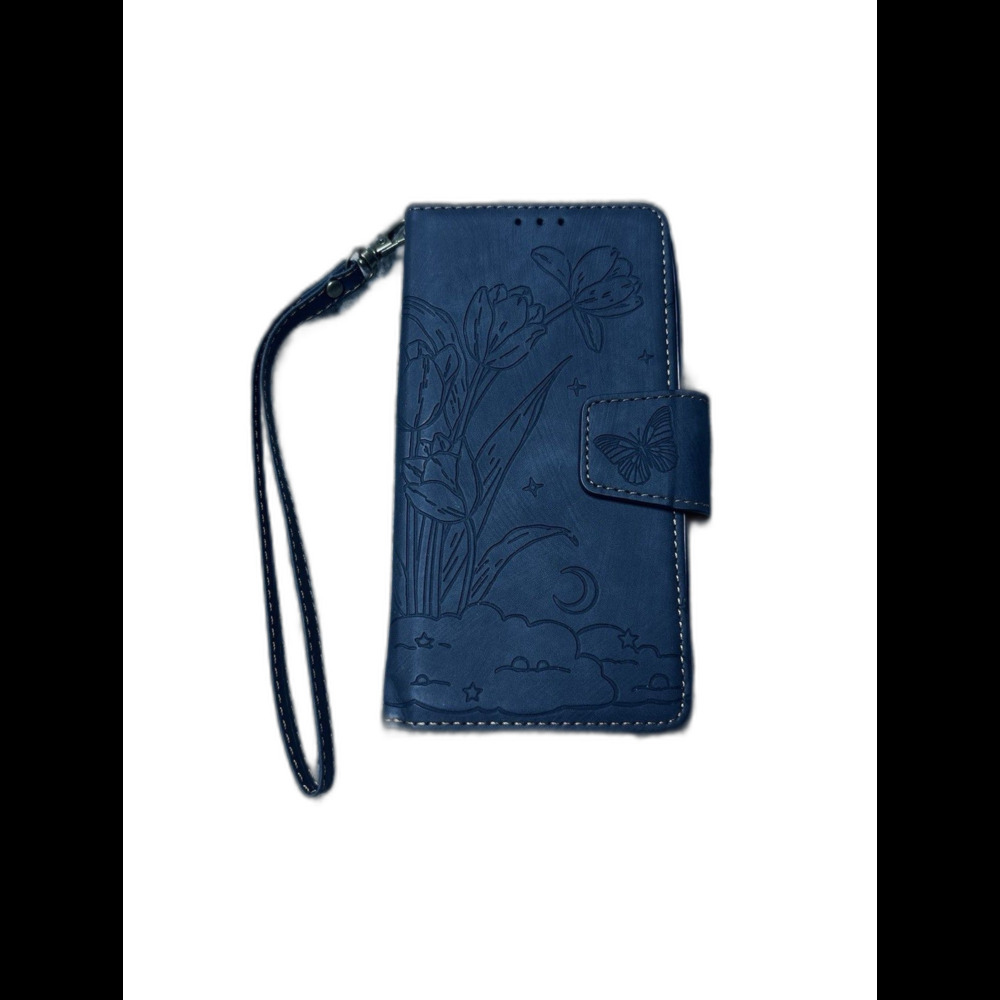 Embossed Tulip and Butterfly Leather Wallet Case Cover For Samsung Galaxy S20 FE